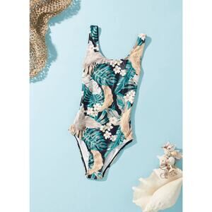 Seafolly Saint Lucia Crossover Back Girls One Piece NWT SIZE 8 10 12